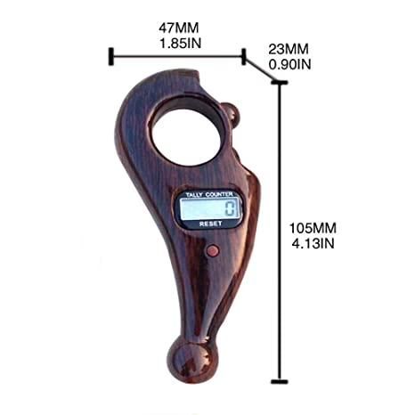 TallyPro – Manual Finger Tally Counter (Wood Finish)