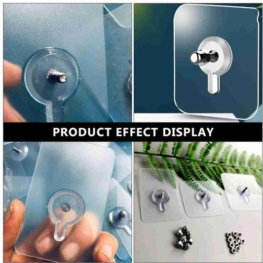 Punch-Free Wall Hooks (Pack of 10
