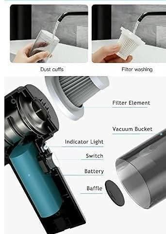 Mini Wireless Air Duster Vacuum