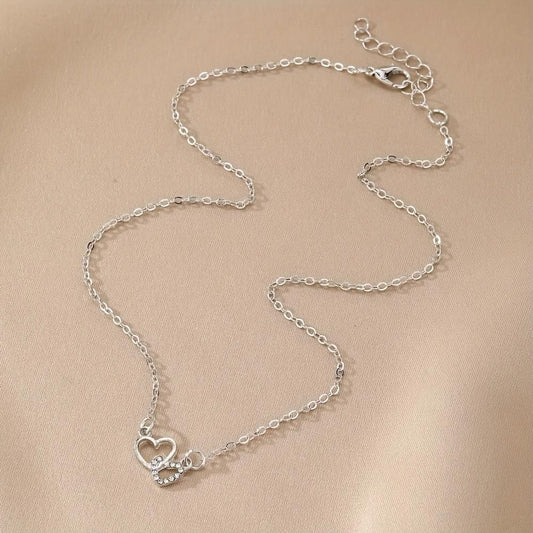 HeartLink Silver Pendant