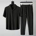 Men's Corduroy Co-Ord Set – Half Sleeves with Track Pant