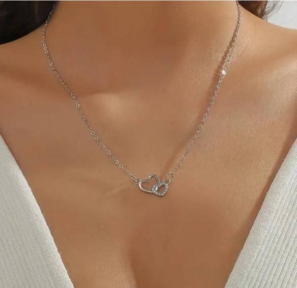 HeartLink Silver Pendant