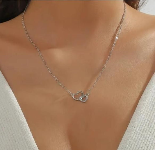 HeartLink Silver Pendant