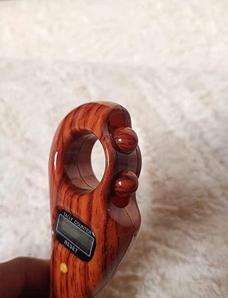 TallyPro – Manual Finger Tally Counter (Wood Finish)