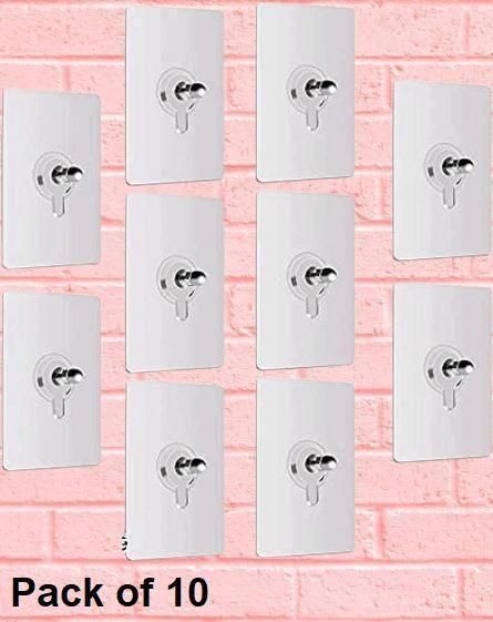 Punch-Free Wall Hooks (Pack of 10
