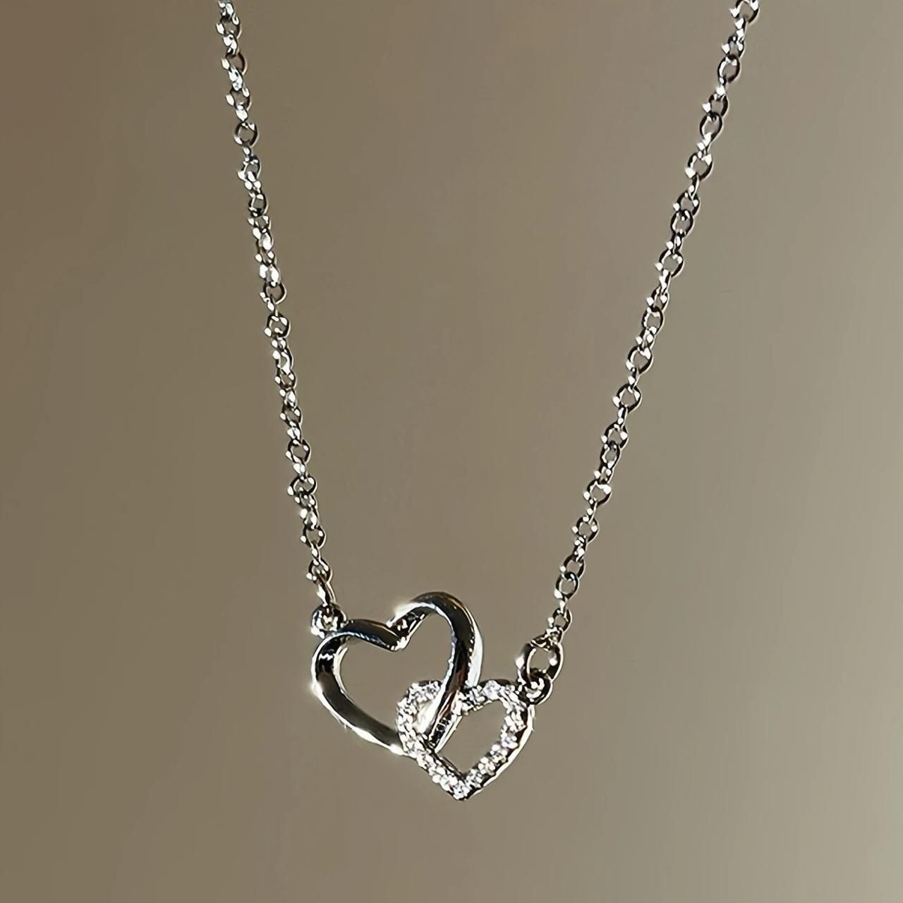 HeartLink Silver Pendant