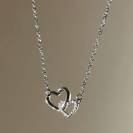 HeartLink Silver Pendant