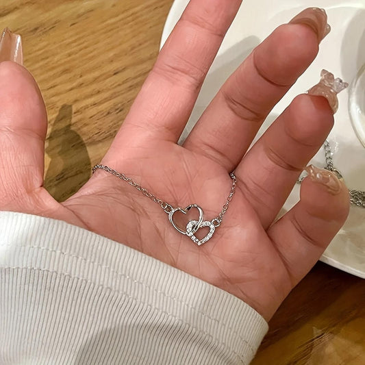 HeartLink Silver Pendant