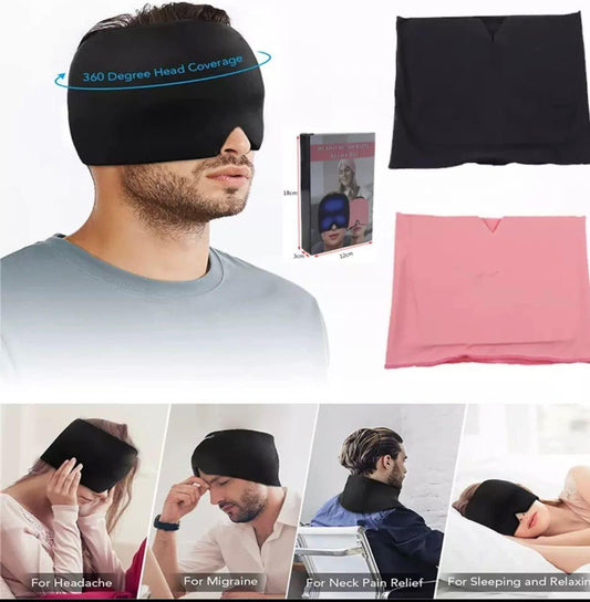 Migraine Relief Ice Cap – 360° Cold Therapy Head Wrap