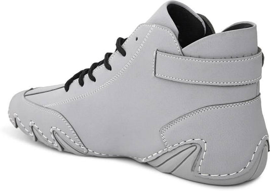 BOLLERO Men's Grey Casual Sneakers