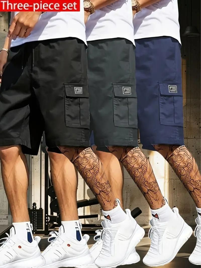 TriCargo Men’s Cotton Shorts – Pack of 3