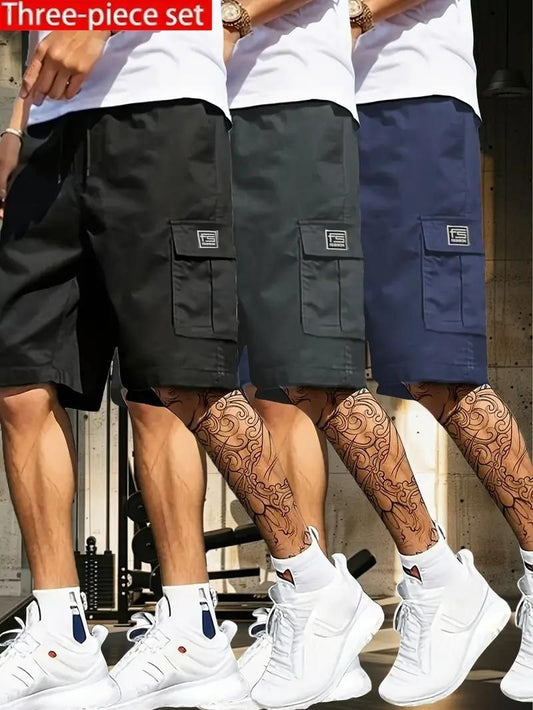 TriCargo Men’s Cotton Shorts – Pack of 3