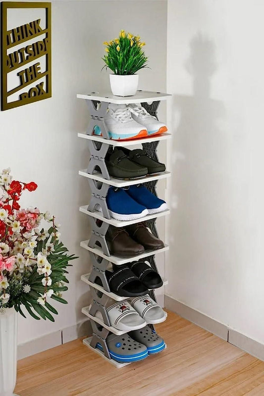 SmartFold™ 6-Layer Foldable Shoe Rack