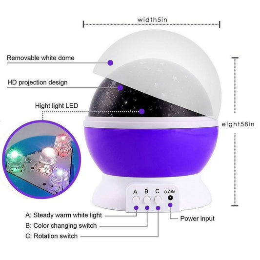 StarMaster 360° Night Light Projector