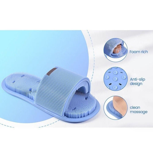 Shower Foot Scrubber Slipper