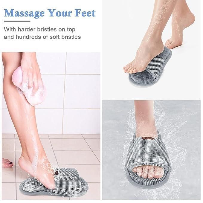 Shower Foot Scrubber Slipper