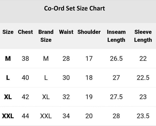 Men's Corduroy Co-Ord Set – Half Sleeves with Track Pant