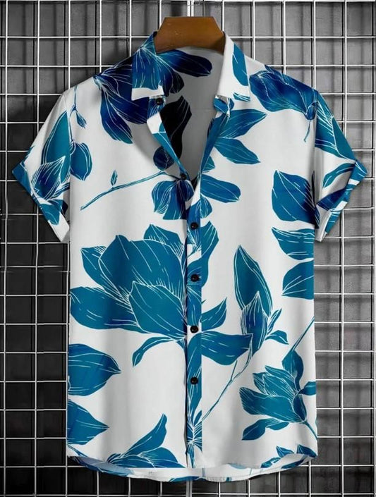 Men's Casual Printed Cotton Shirt