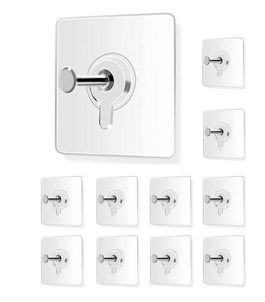 Punch-Free Wall Hooks (Pack of 10
