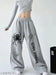 Grey Baggy Fit Joggers for Women
