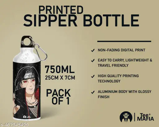Itachi Printed Anime Sipper Bottle