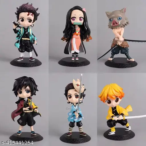 Demon Slayer Mini Figure Set (6pcs)