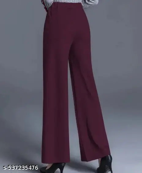 FlowFit – Women's Wide Leg Cotton Pants (Pack of 2)
